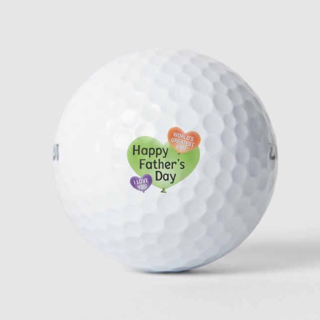 Happy Father's Day Golf Balls (Front)