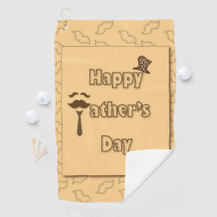 Happy Fathers Day Golf Towel