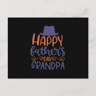 Happy Fathers Day Grandpa Postcard