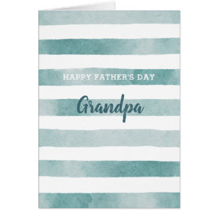 Happy fathers day Grandpa. Watercolor nautical