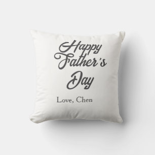 Happy father's day gray name love best Daddy ever Cushion