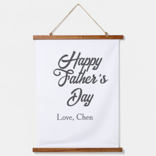 Happy father's day gray name love best Daddy ever  Hanging Tapestry