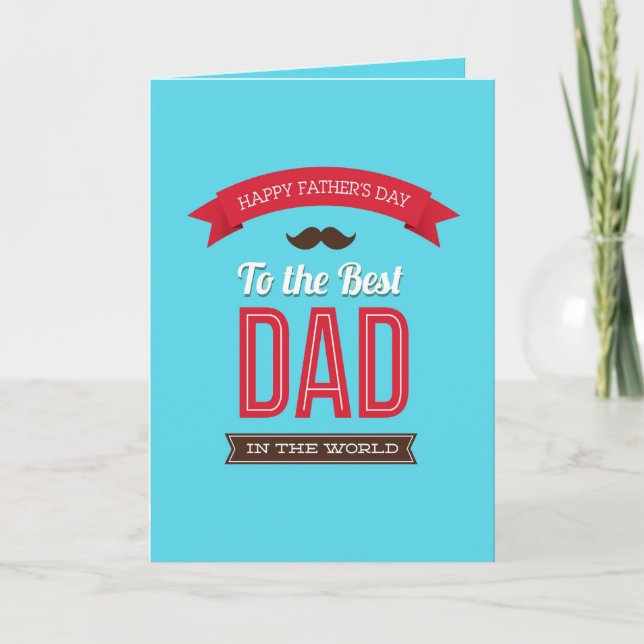 Happy Father's Day Greeting Card (Front)