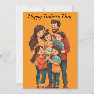 Happy Father's Day Greeting Holiday Card