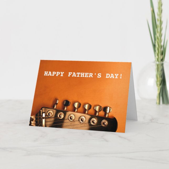 Happy Father's Day Guitar Card (Front)