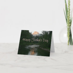 Happy Father's Day Half Dome Sunset Card