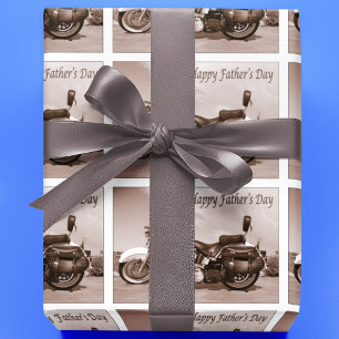 Happy Father's Day Harley Davidson  Wrapping Paper