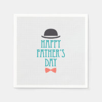 Happy Father's Day Hat & Bow Tie | Napkin
