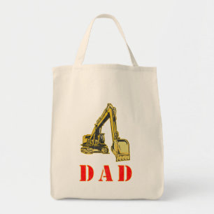 Happy Father's Day Heavy Equipment Builder Dad Tote Bag