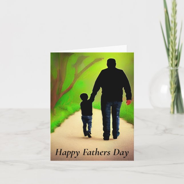 Happy Fathers Day Holiday Card (Front)
