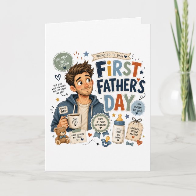 Happy  Father's  Day  Holiday Card (Front)