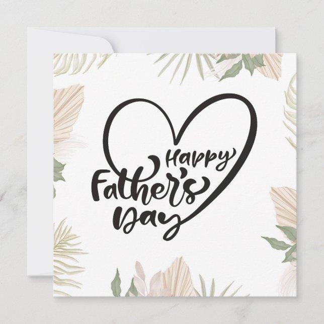 Happy Fathers Day Holiday Card (Front)