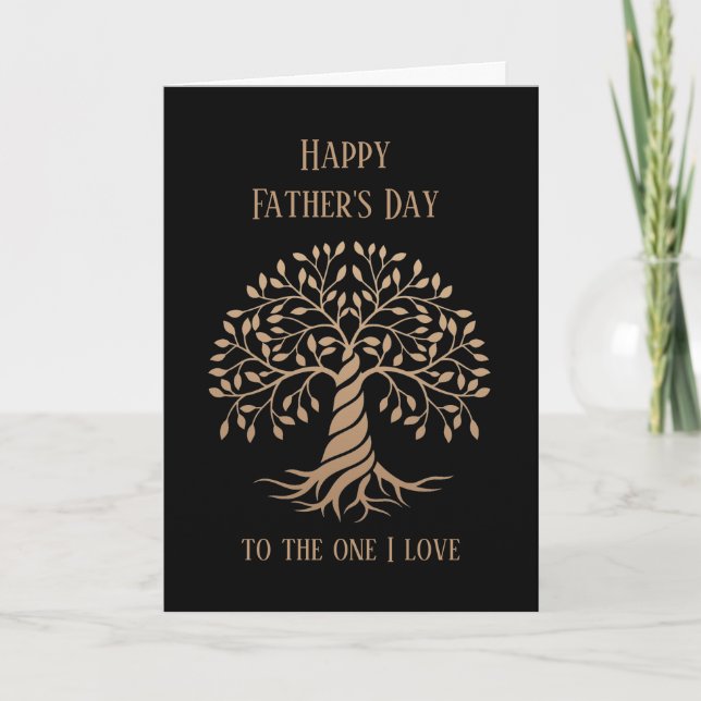 Happy Father's Day Husband Strong Protective Loved Card (Front)