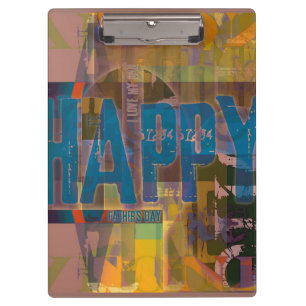 Happy Father's Day I love my Dad Clipboard 3