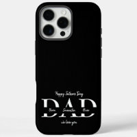 Happy Father's Day iPhone Case with Kids' Names