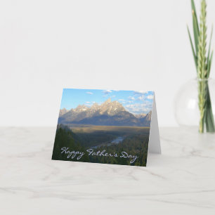 Happy Father's Day Jackson Hole Mountains Card