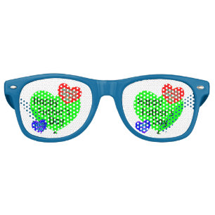 Happy Fathers Day Love Retro Sunglasses
