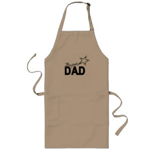 Happy Father's Day Modern Design "SUPER DAD" Long Apron