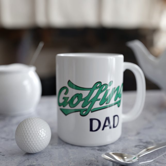 Happy Father's Day Mug (Perfect Father's Day gift for your Golfing Dad.)