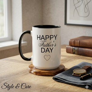 Happy Fathers Day Mug Gift for Dad Coffee Cup Love