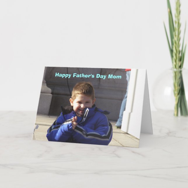 Happy Fathers Day Mum Card (Front)