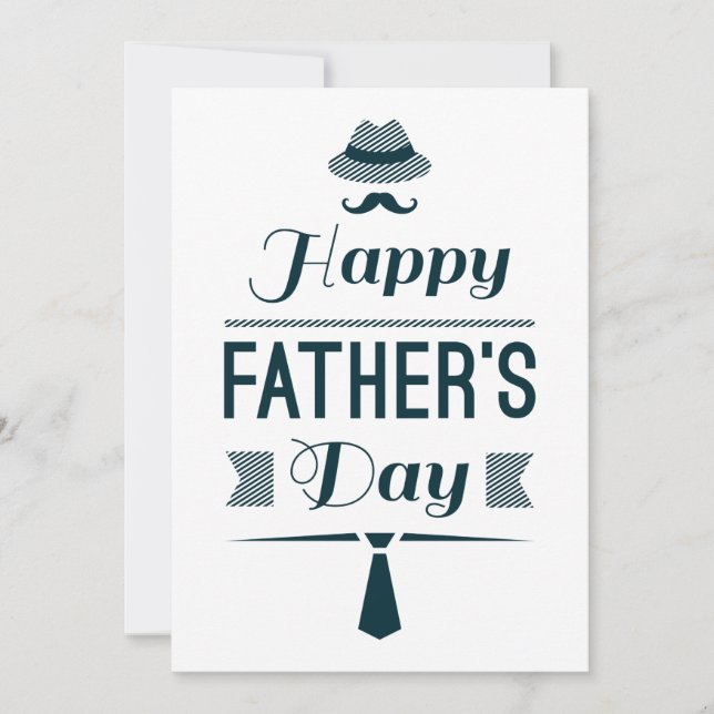 Happy Father's Day // Novelty Cute Blank Card (Front)