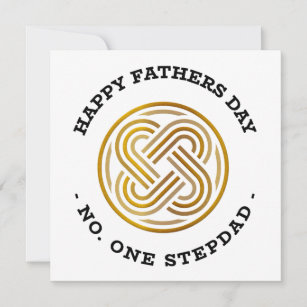 Happy Fathers Day Number One Stepdad Holiday Card