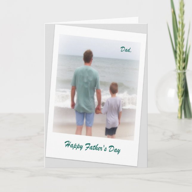 Happy Father's Day Ocean Greeting Card (Front)