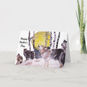 HAPPY FATHERS DAY OUR ALPHA WOLF CARD