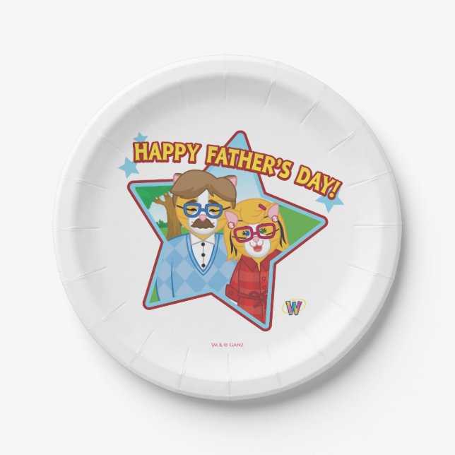 Happy Father's Day! Paper Plate (Front)