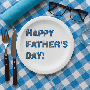 Happy Fathers Day Paper Plates