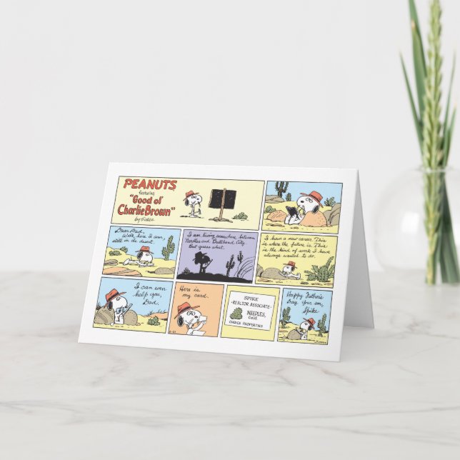 Happy Father's Day | Peanuts Spike Comic Card (Front)