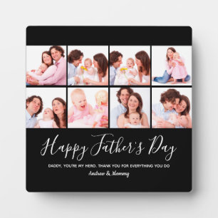 Happy Father's Day , Personalised 8 Photo Collage  Plaque