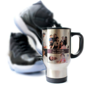 Happy Father's day, Personalised, Photo collage Travel Mug