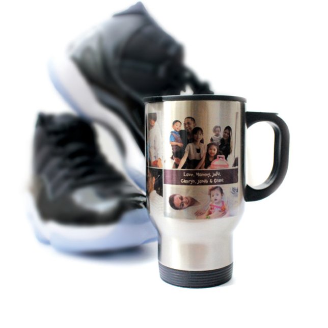 Happy Father's day, Personalised, Photo collage Travel Mug (Creator Uploaded)