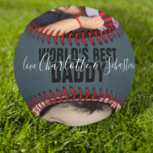 Happy Fathers Day Personalised Worlds Best Daddy Softball