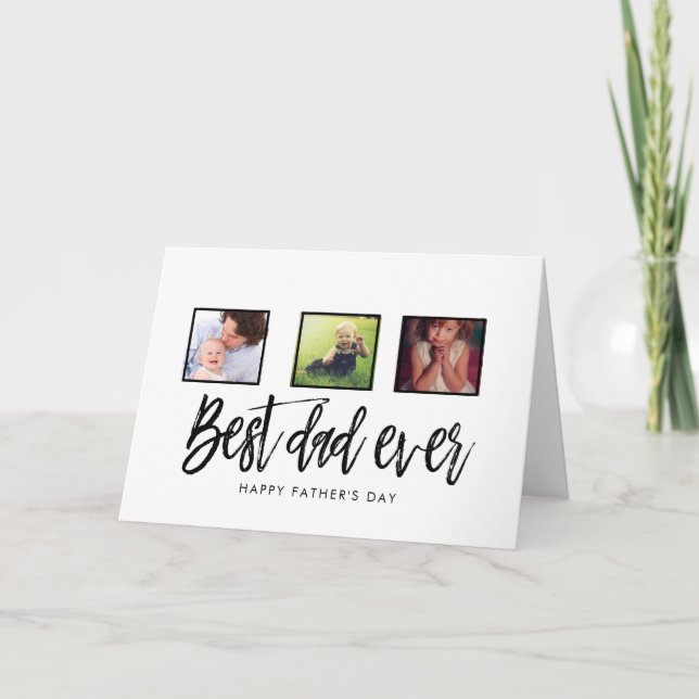 Happy Fathers Day Personalized Dad Card (Front)