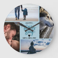 Happy Father's Day Photo Collage Custom Names