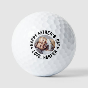 Happy Father's Day Photo Golf Balls