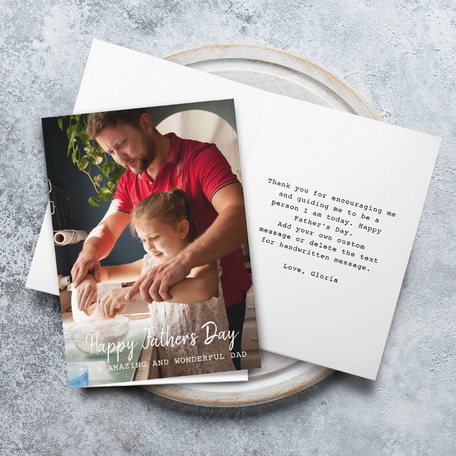 Happy Father's Day Photo Greeting Card (Happy Father's Day Photo Greeting Card)