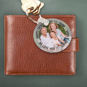 Happy Fathers Day Photo We Love You Grandad Photo Key Ring