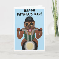 Happy Father's Day Pit Bull Biker