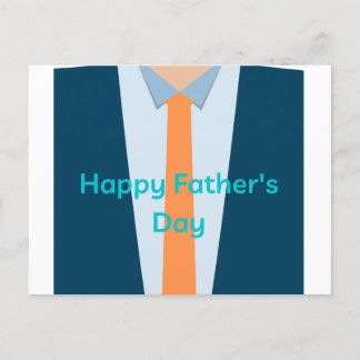 Happy Fathers Day Postcard