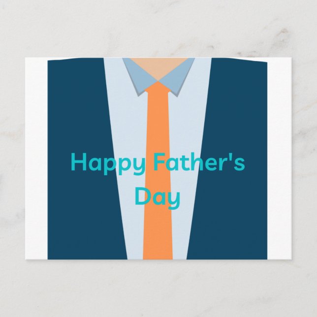Happy Fathers Day Postcard (Front)