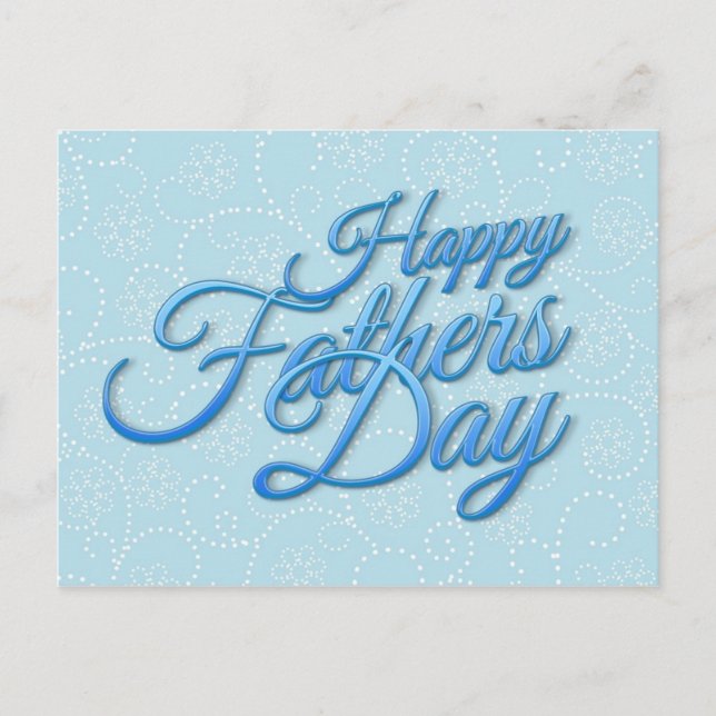 Happy Fathers Day Postcard (Front)
