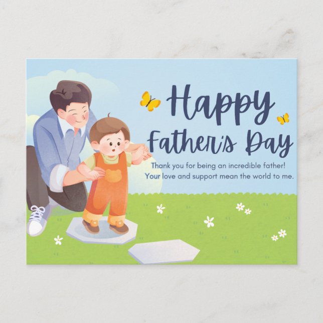 Happy father's day  postcard (Front)