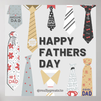 Happy Fathers Day Poster