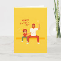 Happy Father's Day Relaxing Music Greeting Card