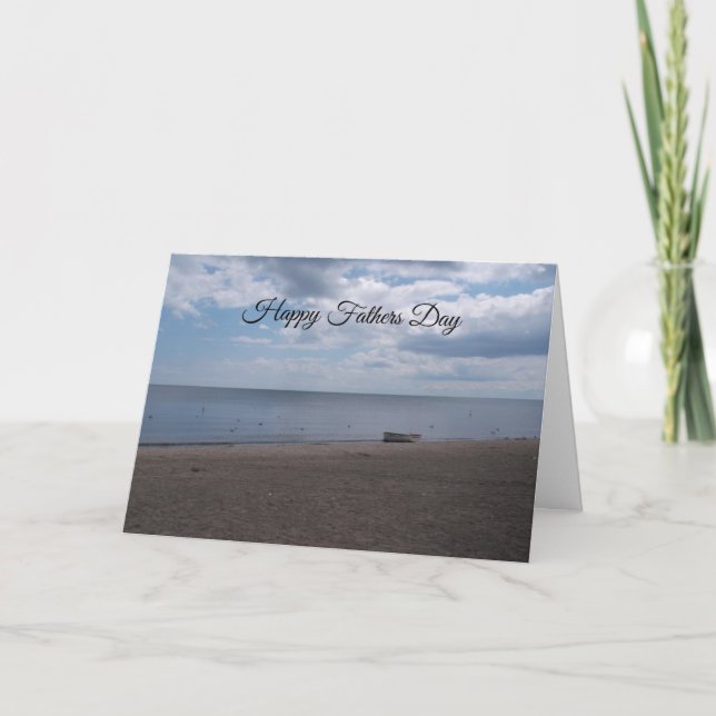 Happy Fathers Day Rowboat Card (Front)