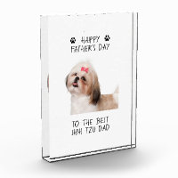 Happy Father's Day Shih Tzu Dad Custom Photo